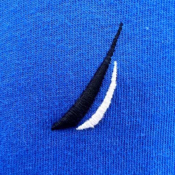 NAUTICA NAVY, 100%COTTON, ROYAL BLUE, SHORT SLEEVES T-SHIRT - Picture 8 of 12